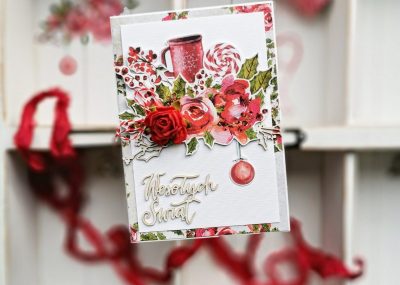 Kartki świąteczne z różami